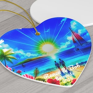 Bermuda CUSTOM Christmas Ornament, Unique Bermuda Custom Memento, Great Bermuda Souvenir, FREE SHIPPING (Big Value) Awesome Bermuda Gift
