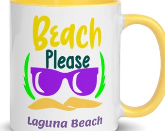Laguna Beach Coffee Cup, Unique Laguna Beach Souvenir, Laguna Beach Gift, 6 COLORS, Great Laguna Beach Keepsake, FREE SHIPPING, Laguna Beach