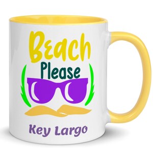 Key Largo Coffee Mugs, Unique Key Largo Souvenirs, 6 COLORS, Nice Key Largo Gifts, FREE SHIPPING, Key Largo Keepsake, Key Largo Memento
