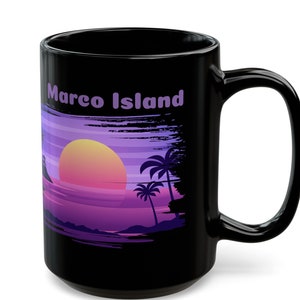 CUSTOM Margo Island Black Mug 15oz