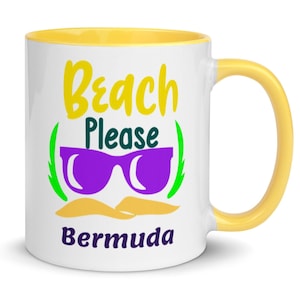 Bermuda Coffee Cup, Unique Bermuda Souvenir, Nice Bermuda Keepsake, 6 COLORS, Cool Bermuda Gifts, FREE SHIPPING, Good Bermuda Memento