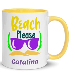 Catalina Coffee Mug, Unique Catalina Beach Please Souvenir, 6 Colors FREE SHIPPING, Good Catalina Beach Gift, Catalina Keepsake, Catalina image 1