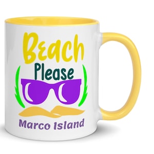 Marco Island Coffee Mug, Unique Marco Island Souvenir, 6 COLORS, Nice Marco Island Gift, FREE SHIPPING, Marco Island Memory, Marco Island
