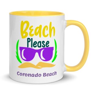 Coronado Coffee Cup, Unieke Coronado Beach Souvenir, 6 KLEUREN, Goed Coronado Gift, GRATIS VERZENDING, Coronado Keepsake, Coronado Memorabilia