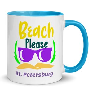 St Petersburg Coffee Cup, Unique St. Petersburg Souvenir, 6 COLORS, Nice St. Petersburg Gift, FREE SHIPPPING, Cool St. Petersburg Keepsake