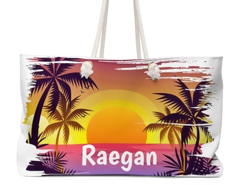 CUSTOM Beach Bag, Customized Tote/Utility Bag, FREE SHIPPING, Nice Beach Souvenir, Great Beach Bag Memento, Add Your Name Or Beach To Bag!