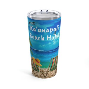 9. Kaanapali Beach Hotel Water Tumbler, Unique KBH Memento, Nice Kaanapali Beach Hotel Souvenir FREE SHIPPING Kaanapali Beach Hotel Keepsake