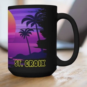 St. Croix koffiemok, unieke St. Croix Memorabilia, GRATIS VERZENDING, St. Croix Gift, St. Croix Souvenir, St. Croix Keepsake, St. Croix Memento