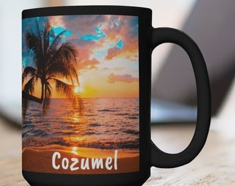 Cozumel Coffee Cup, Unique Cozumel Souvenir, Nice Cozumel Gift, FREE SHIPPING, Cool Cozumel Keepsake, Great Cozumel Memorabilia, Cozumel Fun