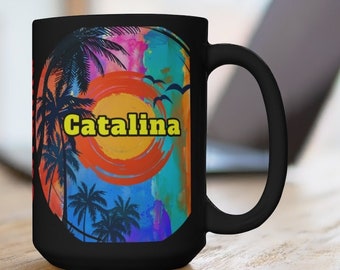 Catalina Coffee Cup, Unique Catalina Souvenir, FREE SHIPPING, Nice Catalina Gift, Cool Catalina Keepsake, Great Catalina Memento, Catalina