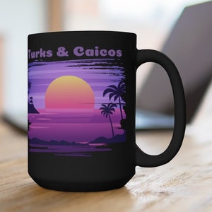 Turks And Caicos Coffee Mug, Nice Turks and Caicos Memorabilia, FREE SHIPPING, Great Turks & Caicos Gift, Awesome Turks and Caicos Souvenir