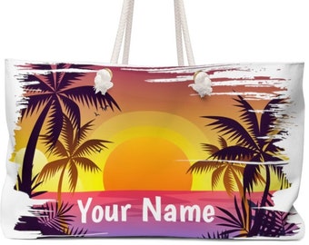 Beach Bag CUSTOMIZED, Personal Beach Bag, Personalized Sports Bag, FREE SHIPPING, Custom Beach Gifts Idea, Custom Handbag, Custom Beach Bag