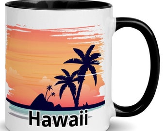 Hawaii Coffee Mug, Unique Hawaii 11oz Souvenir, 6 COLORS, FREE SHIPPING, Great Hawaii Gift, Cool Hawaii Souvenir, Hawaii Keepsake, Hawaii