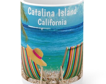 Catalina Island Coffee Mug, Unique Catalina Island Memorabilia, 2 SIZES, Catalina Island Souvenirs, FREE SHIPPING Catalina Gift, Catalina