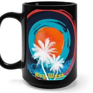 Key West Coffee Mug, Nice Key West 15oz Memorabilia, FREE SHIPPING, Great Key West Souvenir, Cool Key West Gift, Good Key West Souvenir