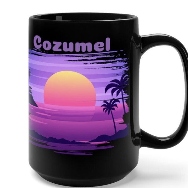 Cozumel Coffee Cup, Unique Cozumel Souvenir, Cozumel Gift, Cozumel Memorabilia, FREE SHIPPING, Cozumel Keepsake, Nice Cozumel Memento