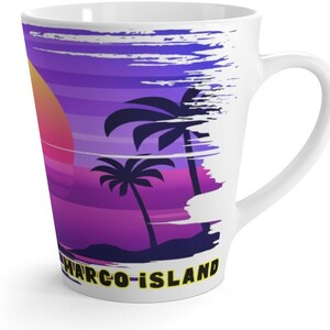 Marco Island Latte Cup, Marco Island Souvenir, Marco Island Gift, Marco Island Memento, FREE SHIPPING Marco Island Memorabilia, Marco Island
