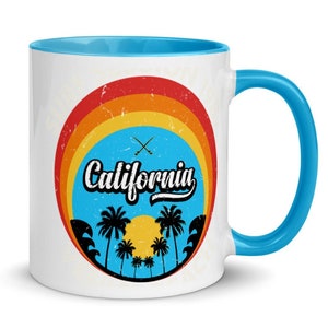 California Coffee Mug, California Beach Souvenir, California Gift, 6 COLORS, California Keepsake, FREE SHIPPING, Nice California Memory