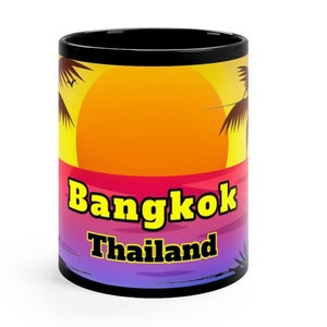 Bangkok Coffee Cup, Unique Bangkok Souvenir, Bangkok Gift, FREE SHIPPING, Nice Bangkok Memorabilia, Cool Bangkok Memento, Bangkok Memory