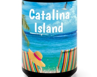 Catalina Island Coffee Mug, Unique Catalina Souvenir, FREE SHIPPING, Catalina Island Memorabilia, Catalina Island Gift, Nice Catalina Memory