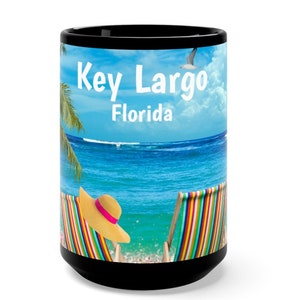 Key Largo Coffee Mug, Unique Key Largo Souvenir, Key Largo Memorabilia, FREE SHIPPING, Key Largo Keepsake, Key Largo Memento, Key Largo FL