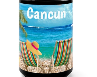 Cancun koffiekopje, unieke Cancun souvenir, leuk Cancun cadeau, gratis verzending, cool Cancun geheugen, Cancun memento, geweldige Cancun memorabilia