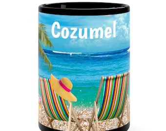 Cozumel Coffee Cup, Mexico Coffee Cup, Cozumel Beaches, FREE SHIPPING, Cozumel Gift Ideas, Cozumel Weddings, Cozumel Hawaii, Cozumel Mexico