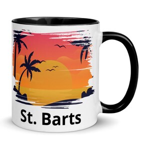 St Barts Coffee Mug, Unique St Barts Memento, Nice St Barts Souvenirs, 6 COLORS, FREE SHIPPING, St Barts Gift, Great St Barts Keepsakes