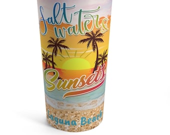 Laguna Beach Water Bottle, Unique Laguna Beach 20oz Tumbler, FREE SHIPPING, Laguna Beach Gift, Laguna Beach Souvenir, Laguna Beach Memory