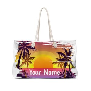 Beach Bag CUSTOMIZED, Personal Beach Bag, Personalized Sports Bag, FREE SHIPPING, Custom Beach Gifts Idea, Custom Handbag, Custom Beach Bag image 2