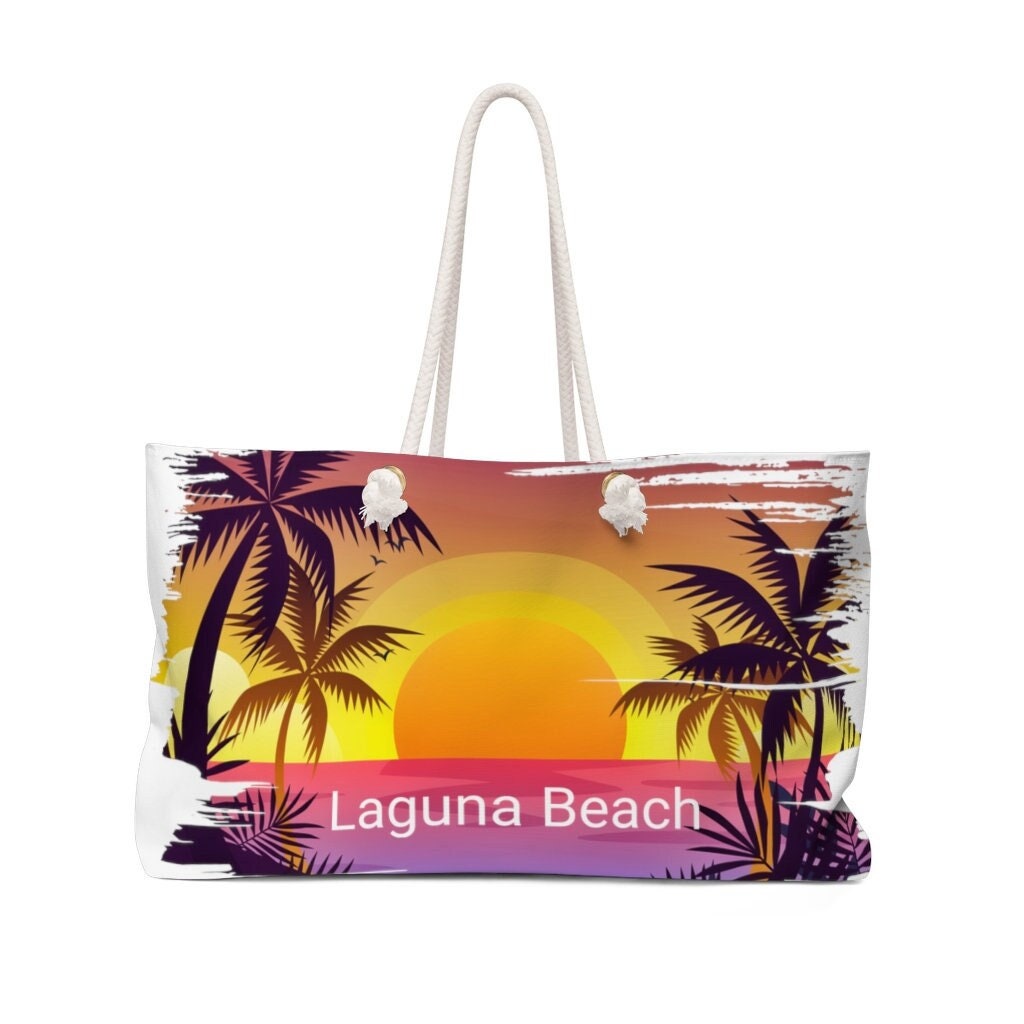 Laguna Beach Original Art Zip Tote Bag