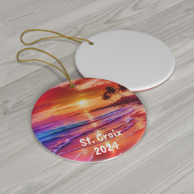 St. Croix CUSTOM Christmas Ornament, Nice St. Croix Souvenir