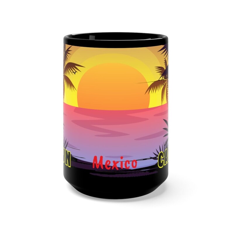 Cancun Coffee Mug Unique Cancun Memorabilia Cancun Mexico Etsy