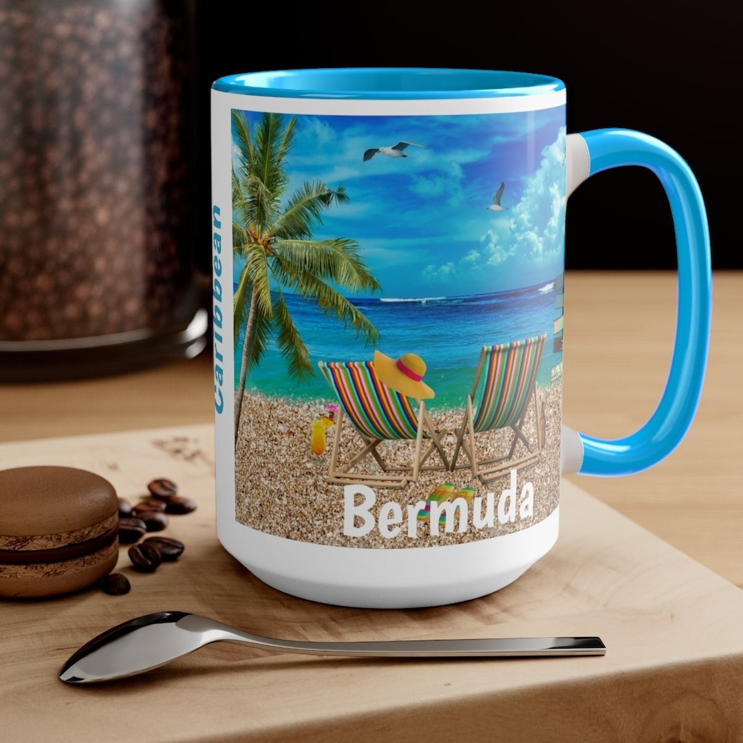 Bermuda Coffee Cups, Unique Bermuda 5 COLORS Memorabilia, FREE SHIPPING