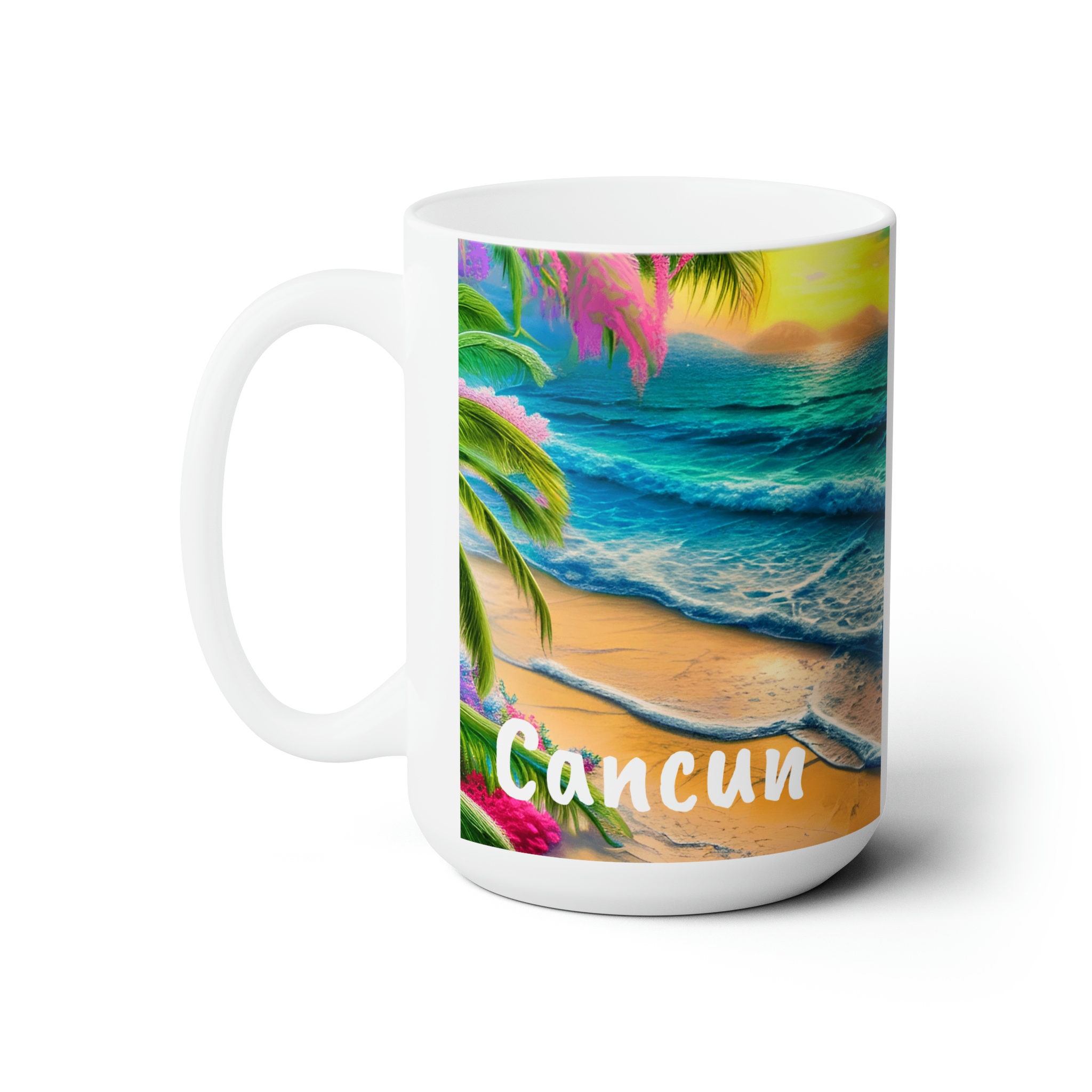 Cancun Coffee Mug Unique Cancun Memento Cancun Souvenir Etsy
