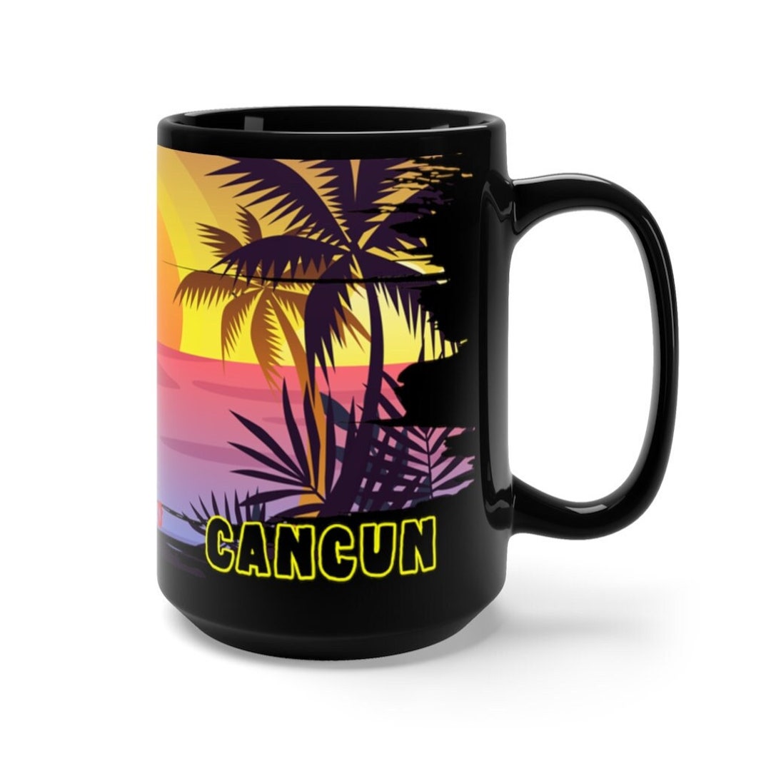 Cancun Coffee Mug Unique Cancun Memorabilia Cancun Mexico Etsy