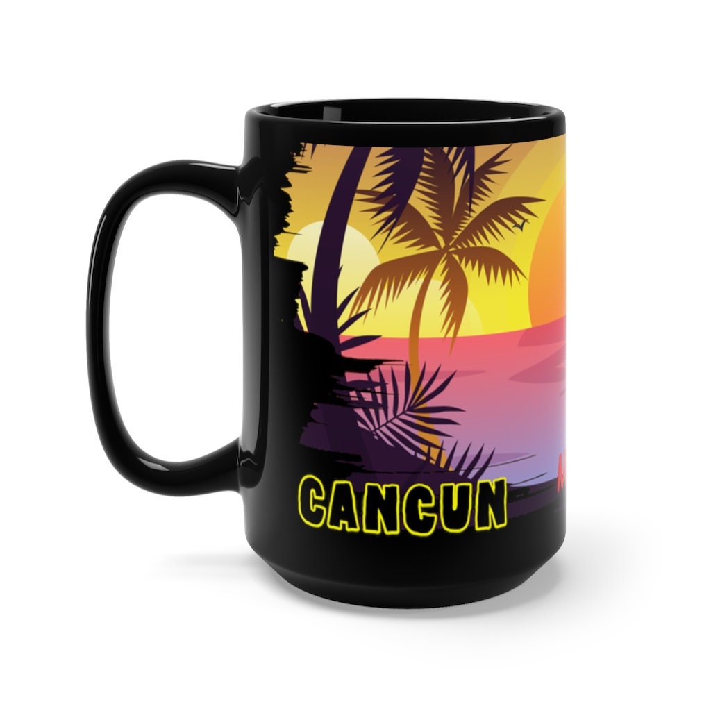 Cancun Coffee Mug Unique Cancun Memorabilia Cancun Mexico Etsy