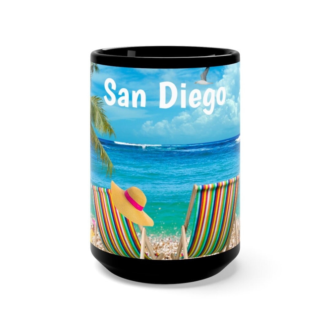 San Diego Coffee Cup, Unique San Diego Souvenir, San Diego Memorabilia