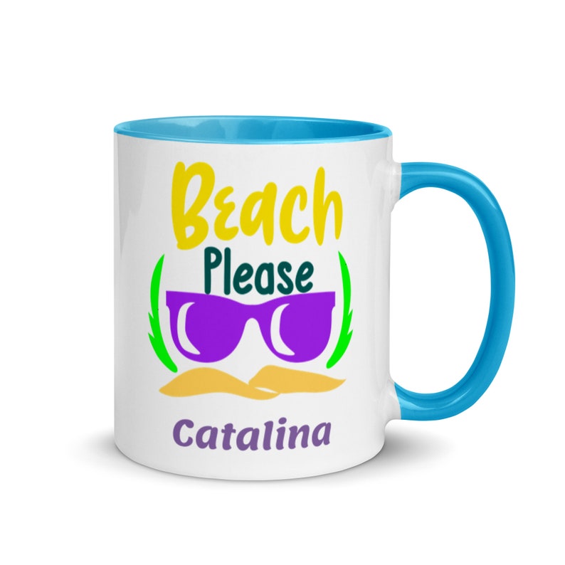 Catalina Coffee Mug, Unique Catalina Beach Please Souvenir, 6 Colors FREE SHIPPING, Good Catalina Beach Gift, Catalina Keepsake, Catalina image 2