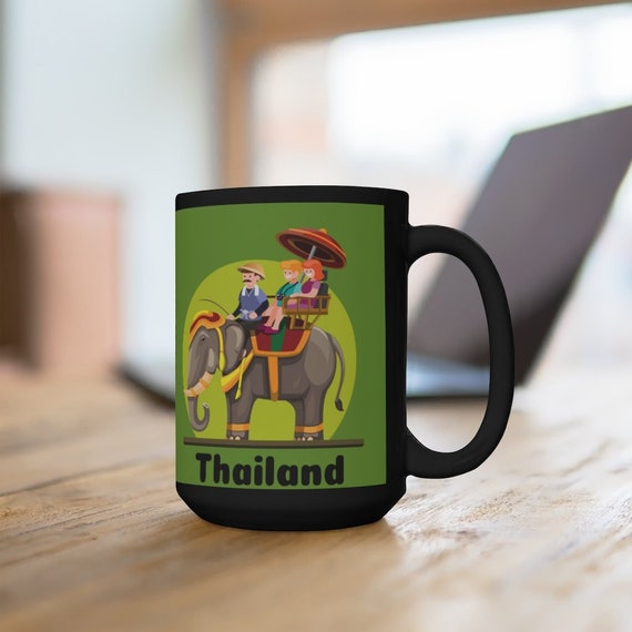 タイコーヒーマグ、ユニークなタイのお土産、タイの記念品、タイの記念 