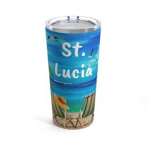 Vaso de agua de Santa Lucía, recuerdo único de Santa Lucía, recuerdo de Santa Lucía, ENVÍO GRATIS, recuerdo de Niza Santa Lucía, gran recuerdo de Santa Lucía