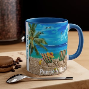 Puerto Villarta Coffee Mug, Unique Puerto Villarta Memorabilia, 4 COLORS, Great Puerto Villarta Gift, FREE SHIPPING, Puerto Villarta Memento