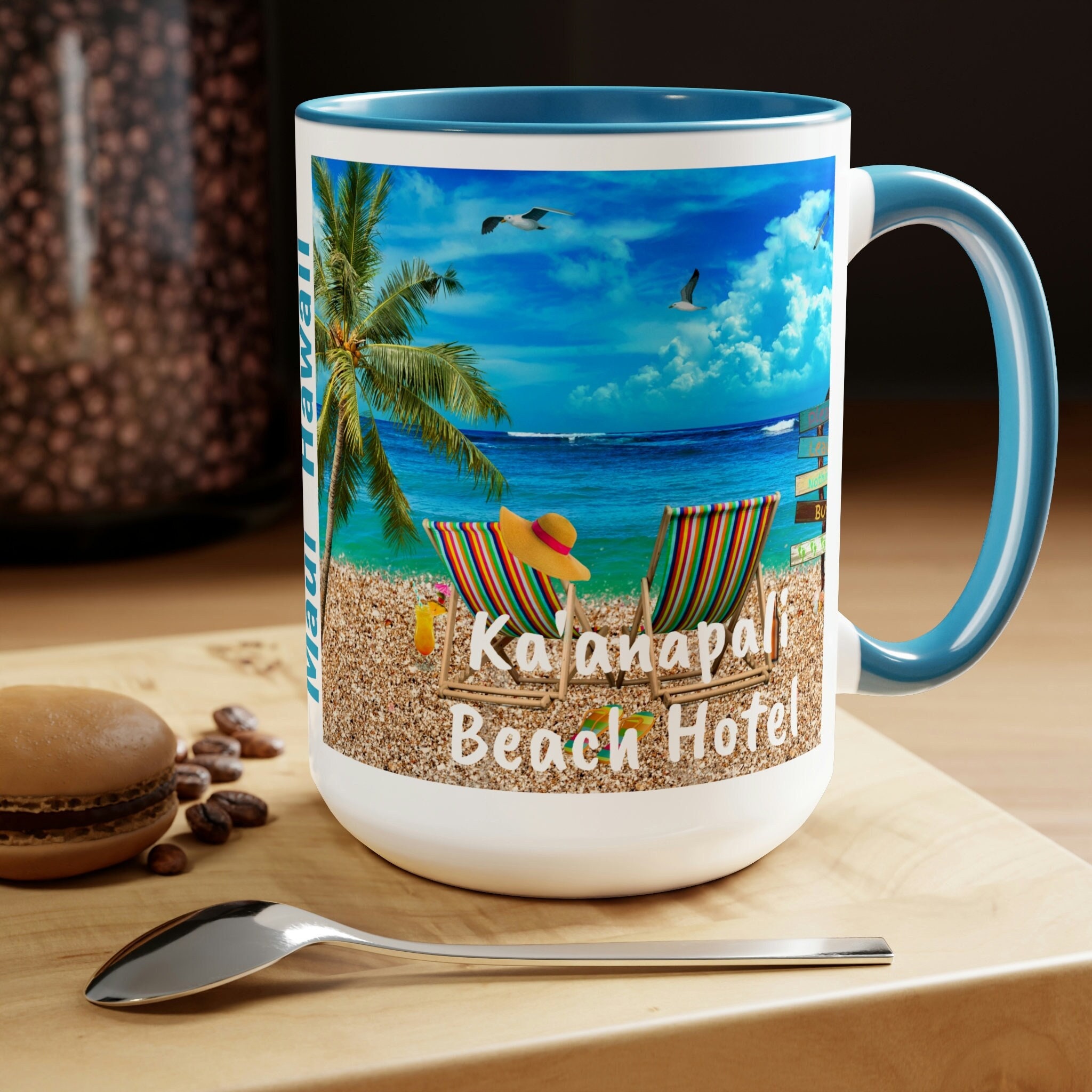 Kaanapali Beach Hotel Coffee Mug, Unique KBH Memento, FREE SHIPPING, Kaanapali Beach Hotel Souvenir, Great Kaanapali Beach Hotel Memory
