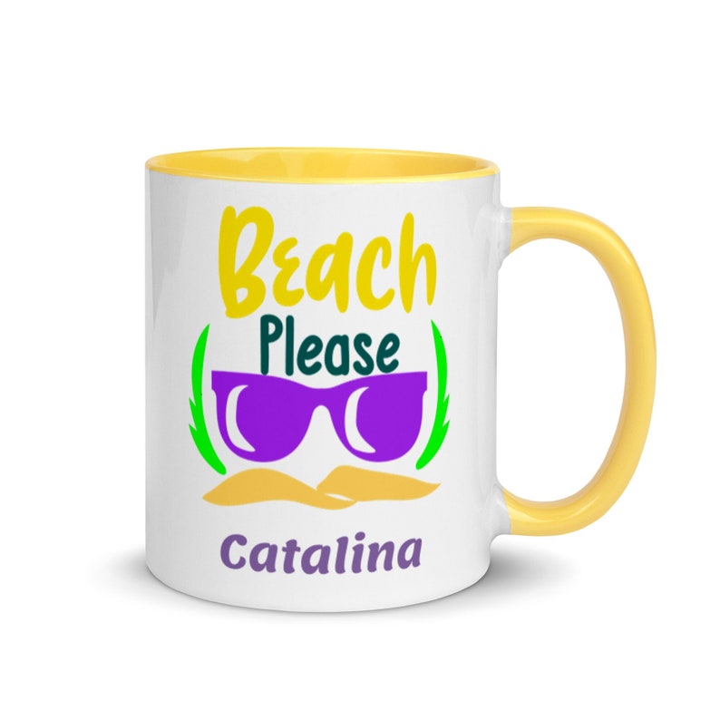 Catalina Coffee Mug, Unique Catalina Beach Please Souvenir, 6 Colors FREE SHIPPING, Good Catalina Beach Gift, Catalina Keepsake, Catalina image 1