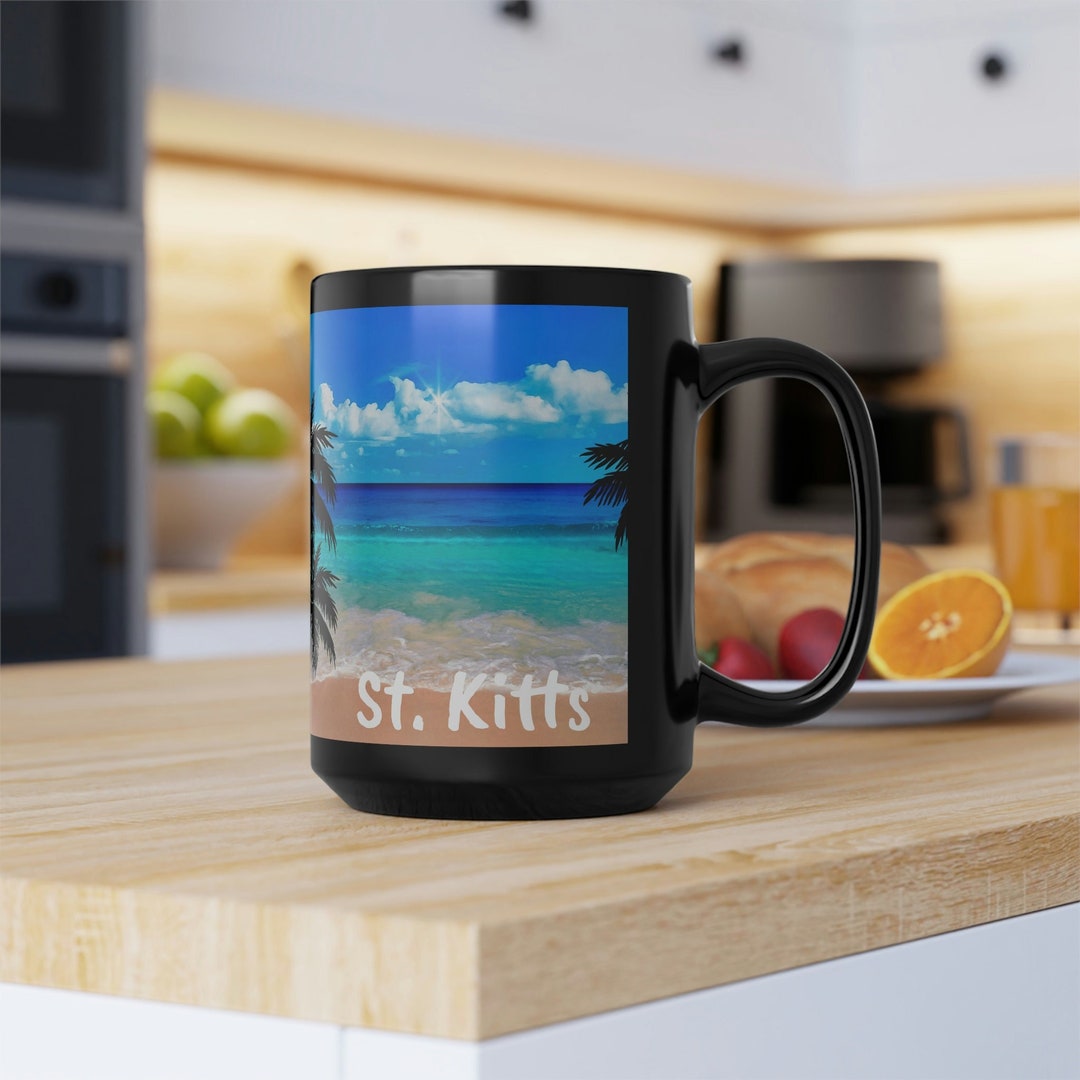 St. Kitts Coffee Cup Unique St. Kitts Memorabilia St. Kitts Etsy