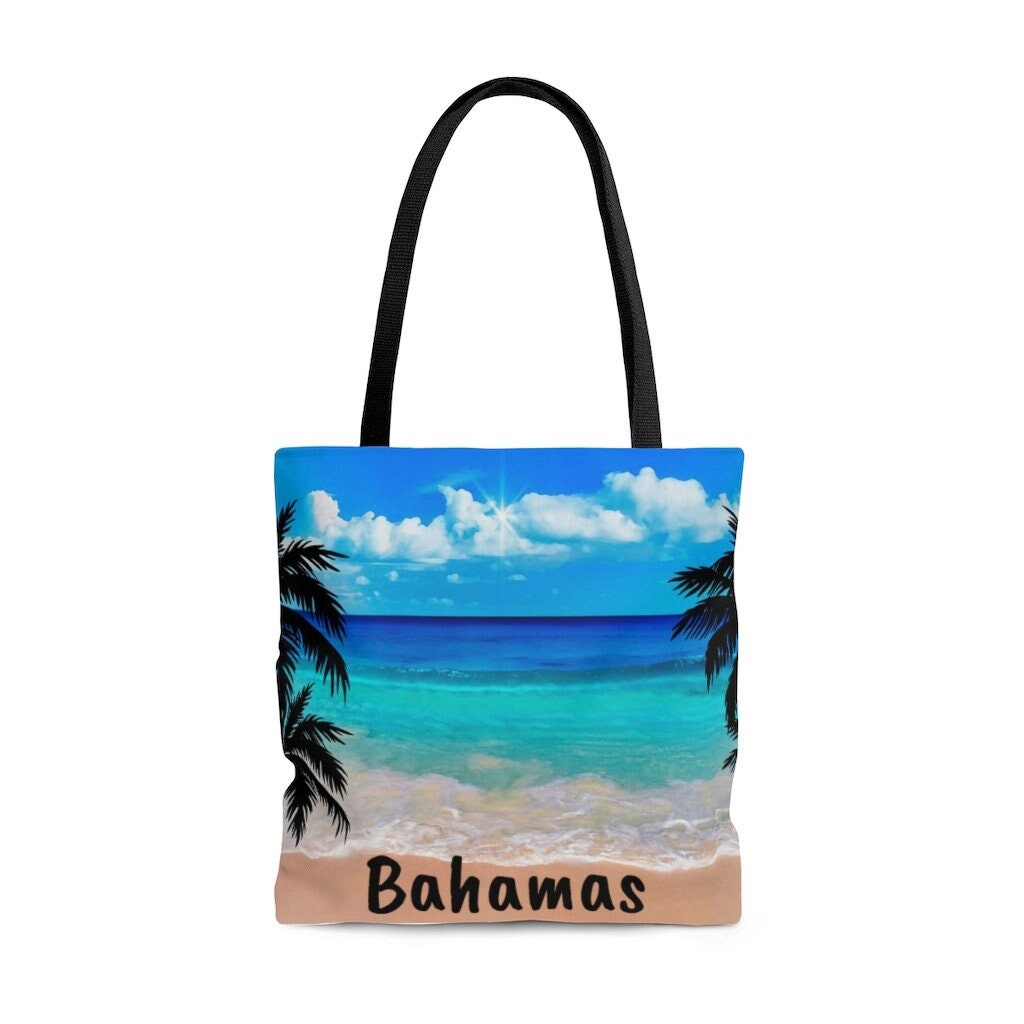 Awesome Vintage Bahamas Woven Raffia Straw Bag Jumbo Tote or Beach