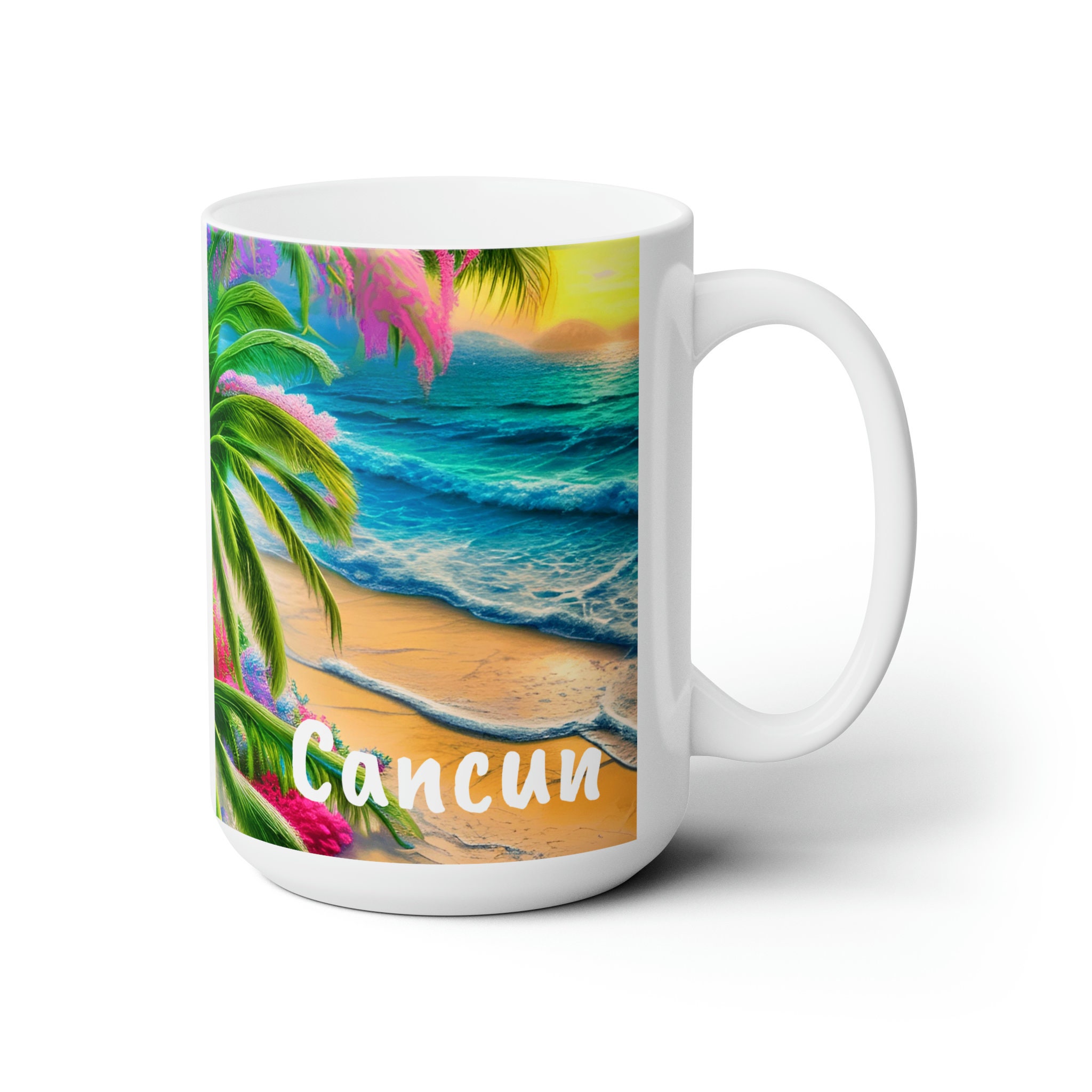 Cancun Coffee Mug Unique Cancun Memento Cancun Souvenir Etsy