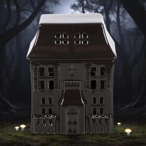 Haunted House Wax Warmer: Ceramic Gothic Oil Burner