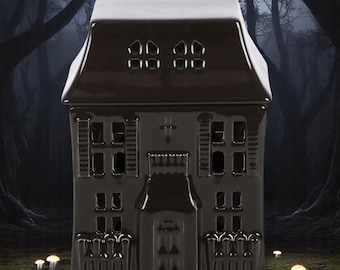 Haunted House Wax Warmer: Ceramic Gothic Oil Burner