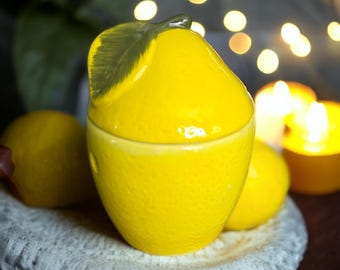 Lemon Ceramic Wax Warmer: Novelty Oil Burner